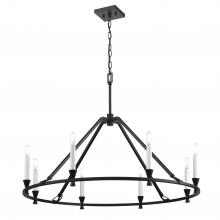  DVP37129EB - Carisbrooke 34" Chandelier, Black