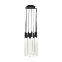 Visual Comfort & Co. Modern Collection 700TRSPPYLC8RB-LED930 - Pylon Crystal 8 Light Chandelier