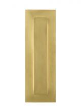 Visual Comfort & Co. Modern Collection 700OWASP93015DNBUNVSSP - Aspen Contemporary Dimmable LED 15 Outdoor Wall Sconce Light in a Natural Brass/Gold Colored Finish