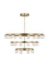 Visual Comfort & Co. Modern Collection KWCH19627NB - The Esfera Three Tier X-Large 36-Light Damp Rated Integrated Dimmable LED Ceiling Chandelier in Natu