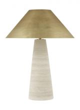 Visual Comfort & Co. Modern Collection 700PRTKRMCRNB-LED930 - Modern Karam Dimmable LED Large Table Lamp in a Natural Brass/Gold Colored Finish