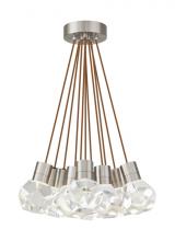Visual Comfort & Co. Modern Collection 700TDKIRAP11PS-LED922 - Modern Kira Dimmable LED Ceiling Pendant Light in a Satin Nickel/Silver Colored Finish