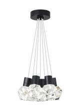 Visual Comfort & Co. Modern Collection 700TDKIRAP7WB-LED922 - Modern Kira Dimmable LED Ceiling Pendant Light in a Black Finish