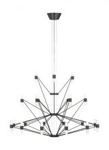  SLCH24627BZ - Lassell Three Tier Tall X-Large Chandelier