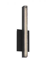 Visual Comfort & Co. Modern Collection MDWS18327B - The Serre Small 13-inch Damp Rated 1-Light Integrated Dimmable LED Task Wall Sconce in Nightshade Bl