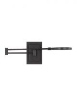 Visual Comfort & Co. Modern Collection SLTS14330B - The Spectica Small 5-inch Damp Rated 1-Light Integrated Dimmable LED Task Wall Sconce in Matte Black