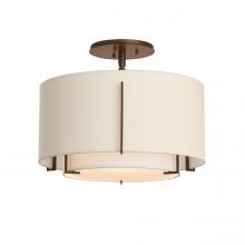 Hubbardton Forge - Canada 126501-SKT-05-SF1099-SA1590 - Exos Small Double Shade Semi-Flush