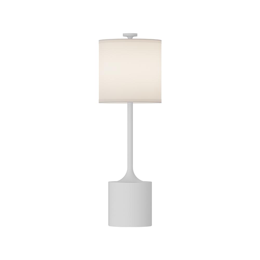 Issa 26-in White/Ivory Linen 1 Light Table Lamp