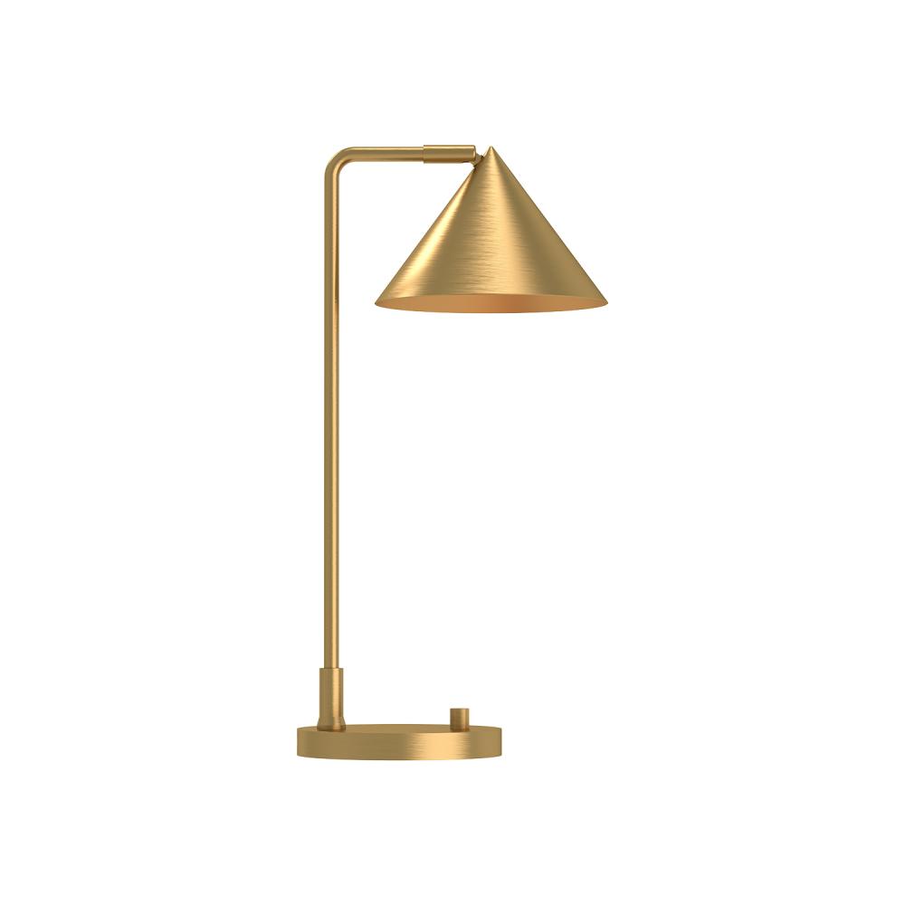 Remy 20-in Brushed Gold 1 Light Table Lamp