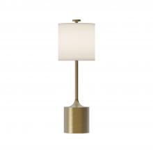 Alora Lighting TL418726BGIL - ISSA|26"|TABLE LAMP|BRUSHED GOLD|IVORY LINEN|96" WIRE|ON/OFF SWITCH|E26|60W