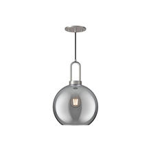  PD601710BNSM - Soji 10-in Brushed Nickel/Smoked Solid Glass 1 Light Pendant