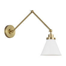 Visual Comfort & Co. Studio Collection CW1151MWTBBS - Double Arm Cone Task Sconce