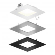  SPN6SQ-CC-V-3T - Recessed square panel light with included trims - universal 120V-347V, 0-10V dimming