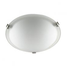 Russell Lighting 342-716 - Malibu - Flush Mount in Brushed Chrome with Opal Glass
