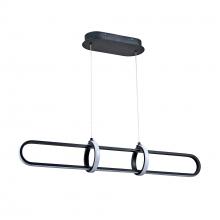 Russell Lighting L445-635/BLK - Cassini - LED Linear Pendant in Black
