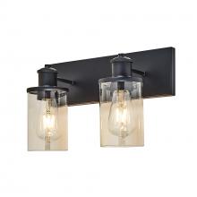 Russell Lighting 748-602/BLK - Cambrige - 2 Light Vanity in Black