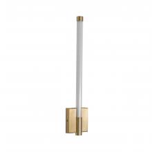 Russell Lighting WL7013/SG/OP - Saskia - LED 16" Wall Sconce in Soft Gold with Clear glass and Opal Acrylic