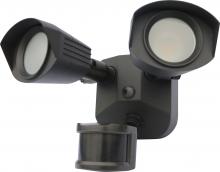  65/219 - LED Security Light - Dual Head - Bronze Finish - 4000K - with Motion Sensor - 120V