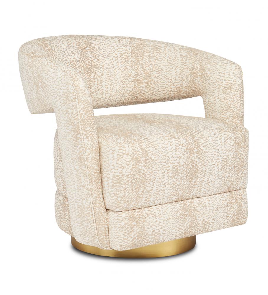 Maren Wild Natural Swivel Chair