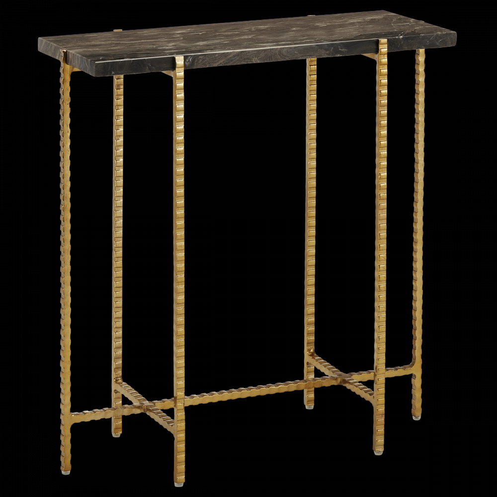 Flying Marble Gold Side Table
