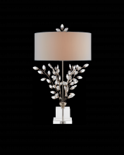  6000-0727 - Forget-Me-Not Silver Table Lamp