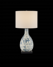  6000-0674 - Ostracon Blue Table Lamp