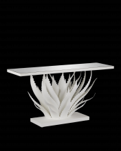 Currey 4000-0168 - Agave White Console Table