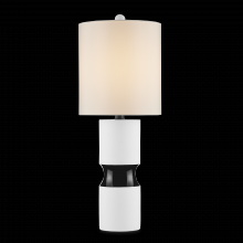 Currey 6000-0856 - Althea Black & White Table Lamp