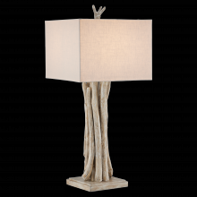 Currey 6000-0919 - Driftwood Whitewash Table Lamp