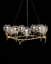  9000-1080 - Dandelion Silver & Gold Chandelier