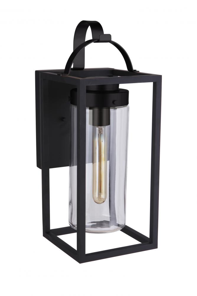 Neo 1 Light Medium Outdoor Wall Lantern in Midnight