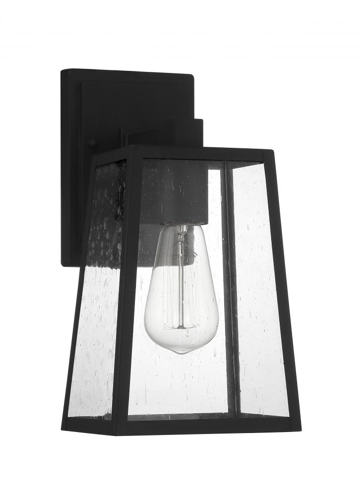 Dunn 1 Light Medium Outdoor Wall Lantern in Textured Black