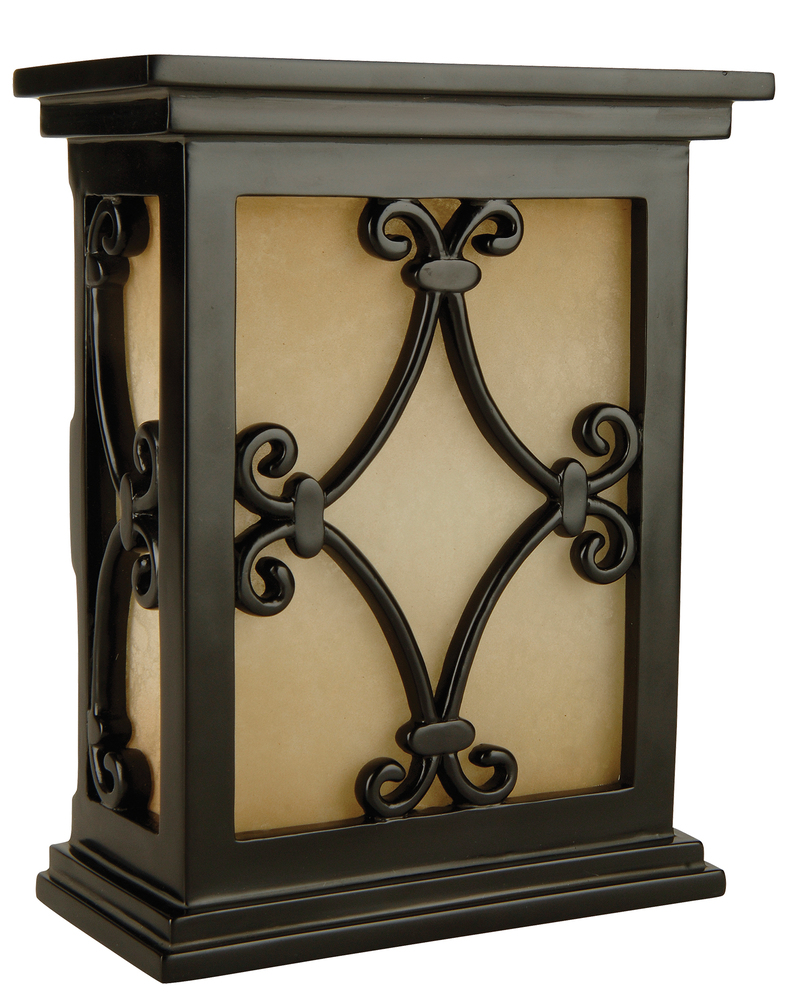 Hand-Carved Scroll Design Chime in Black