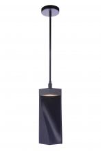  P990FB-LED - Drama LED Mini Pendant in Flat Black