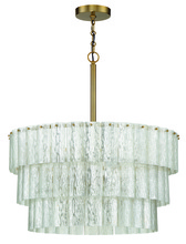  48696-SB - Museo 9 Light Pendant in Satin Brass