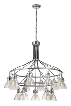 Craftmade 51215-PLN - State House 15 Light Chandelier in Polished Nickel