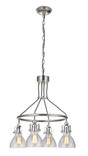 Craftmade 51224-PLN - State House 4 Light Chandelier in Polished Nickel