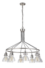Craftmade 51228-PLN - State House 8 Light Chandelier in Polished Nickel