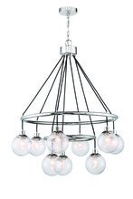 Craftmade 53329-CH - Que 9 Light Chandelier in Chrome