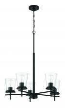  60425-FB - Connell 5 Light Chandelier in Flat Black