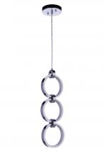  59393-CH-LED - Context 3 Light LED Pendant in Chrome