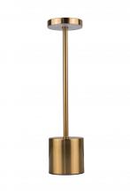  86293BRS-TR - Curtis 1 Light LED Rechargeable Lamp in Brass