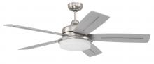 Craftmade DRW54BNK5 - 54" Drew in Brushed Polished Nickel w/ Brushed Nickel/Greywood Blades