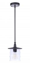  ZA3611-MN - Canon 1 Light Outdoor Pendant in Midnight