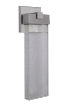  Z1614-SA-LED - Aria 1 Light Medium LED Outdoor Wall Lantern in Satin Aluminum