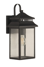  ZA3104-TB - Crossbend 1 Light Small Outdoor Wall Lantern in Textured Black