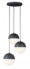  E20364-92BK - Half Moon-Multi-Light Pendant