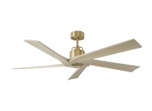 Visual Comfort & Co. Fan Collection 5ASPR56BBSWWO - Aspen 56 - Burnished Brass w Washed White Oak Blades